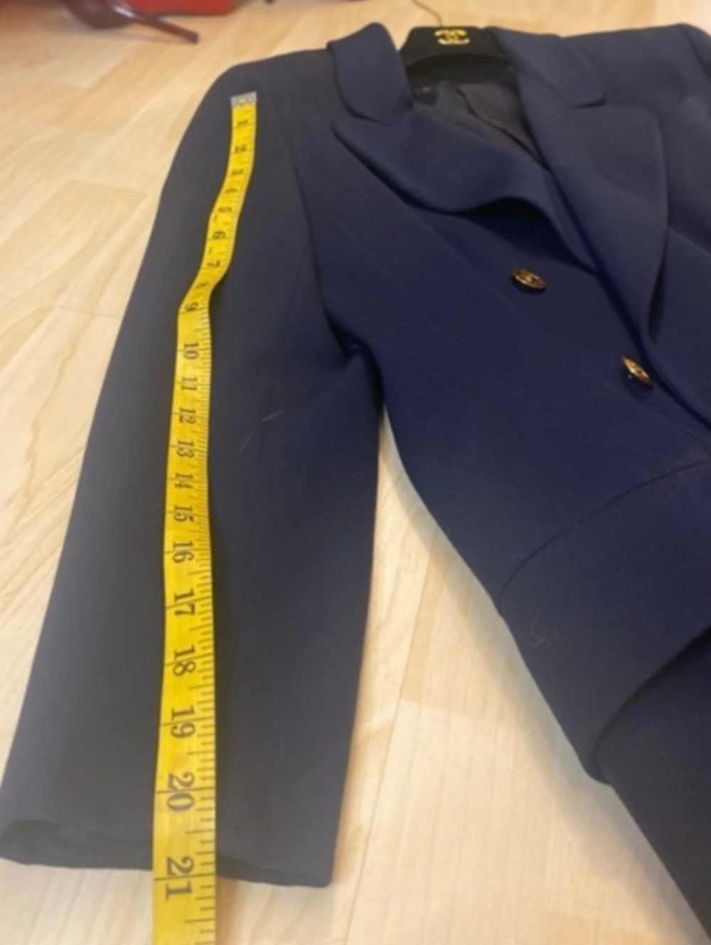 Vintage Chanel Navy Wool Blazer - Picture 13 of 16